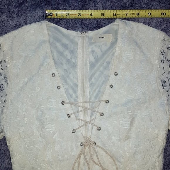 Tobi White Lace Dress XS - Picture 15 of 16